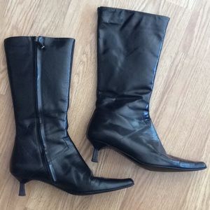 BCBG Max Azria Black Leather Boots
